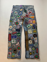 Load image into Gallery viewer, #3 Patch Flare Jeans - 36 x 33