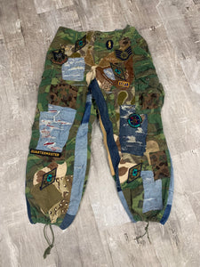 Vietnam Army Patchwork pants- 36x32