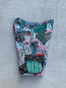 Patchworked Cargo Shorts - 36x12