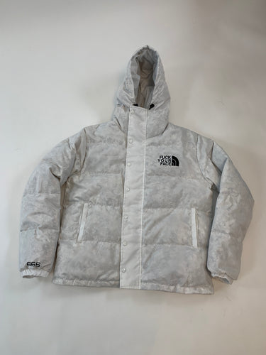 Fuck Your Face White Puffer Jacket