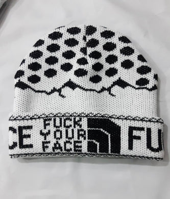 FYF wrap around Beanie - White